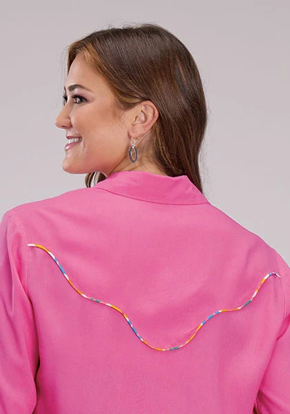 Roper 2531 Solid (Pink) - Women's Western Shirt