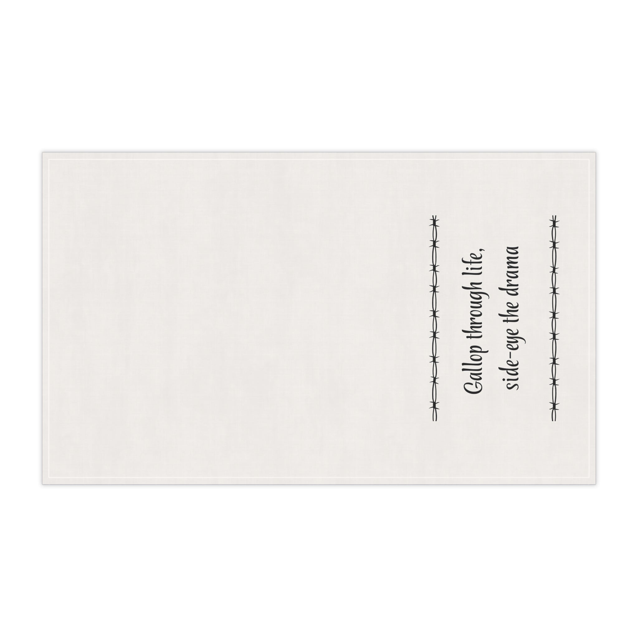 "Gallop through Life, side-eye the drama" Horse-tastic Tea/bar Towels with Inspiring Quotes, Kitchen Decor, Gift for Horse Lovers, Unique Home Accessories, Perfect for Housewarming