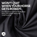 1200D Heavyweight 300g Horse Winter Turnout Blanket - Waterproof & Breathable