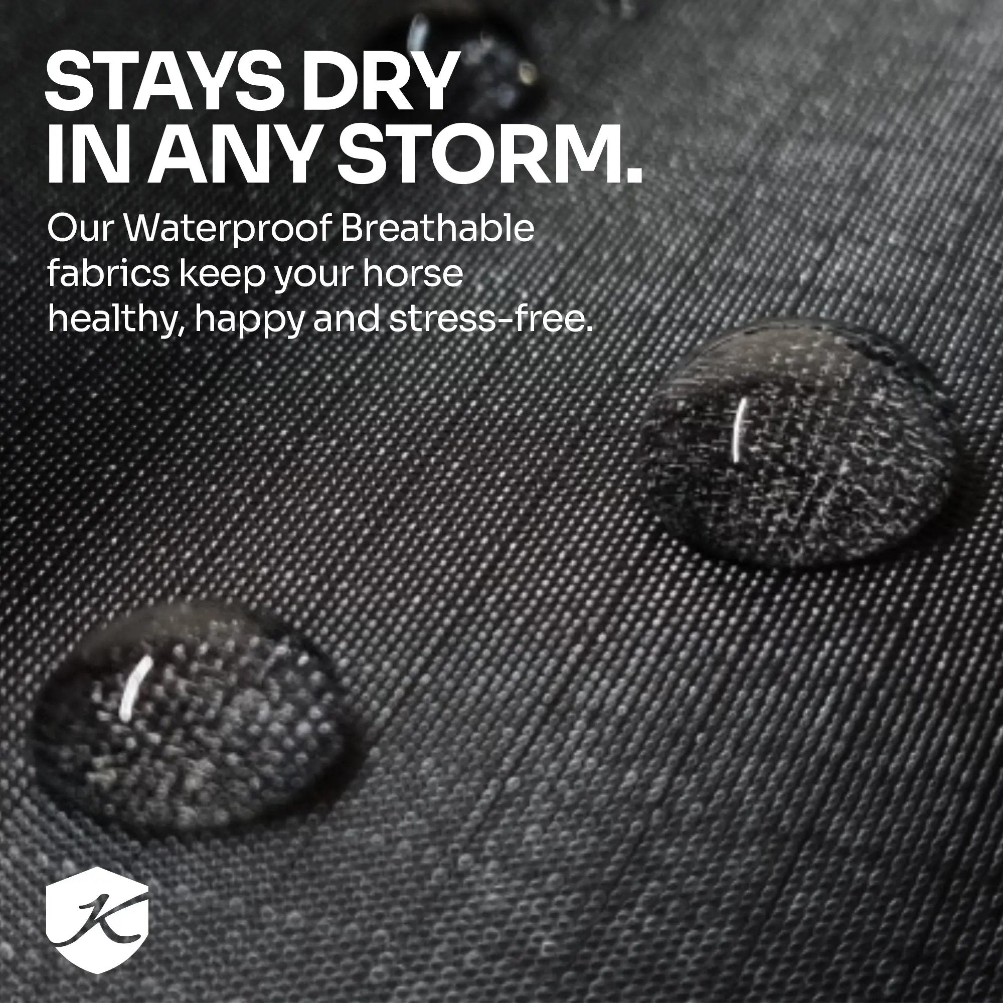 Kensington Draft Horse Lightweight 80g Winter Turnout Blanket - Waterproof & Breathable