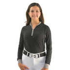 Cool and Comfortable Black Sun Shirt with Glitter Bars