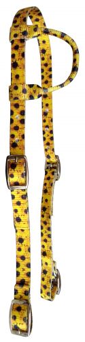 Nylon One Ear Headstall- Sunflower