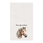 Peace, Love & Horses Tea Towels - Perfect for Equestrian Homes, Farmhouse Decor, Horse Lovers, Kitchen Essentials, Gift for Animal Lovers