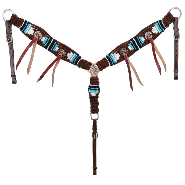Pony Teal Hollow Mohair One Ear Headstall and Breastcollar Set