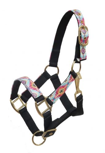PONY Nylon Halter - Multicolor Navajo Print Overlay