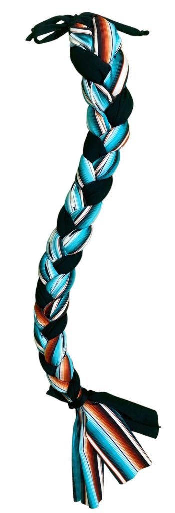 Braid-In Lycra Tail Bag - Teal Serape