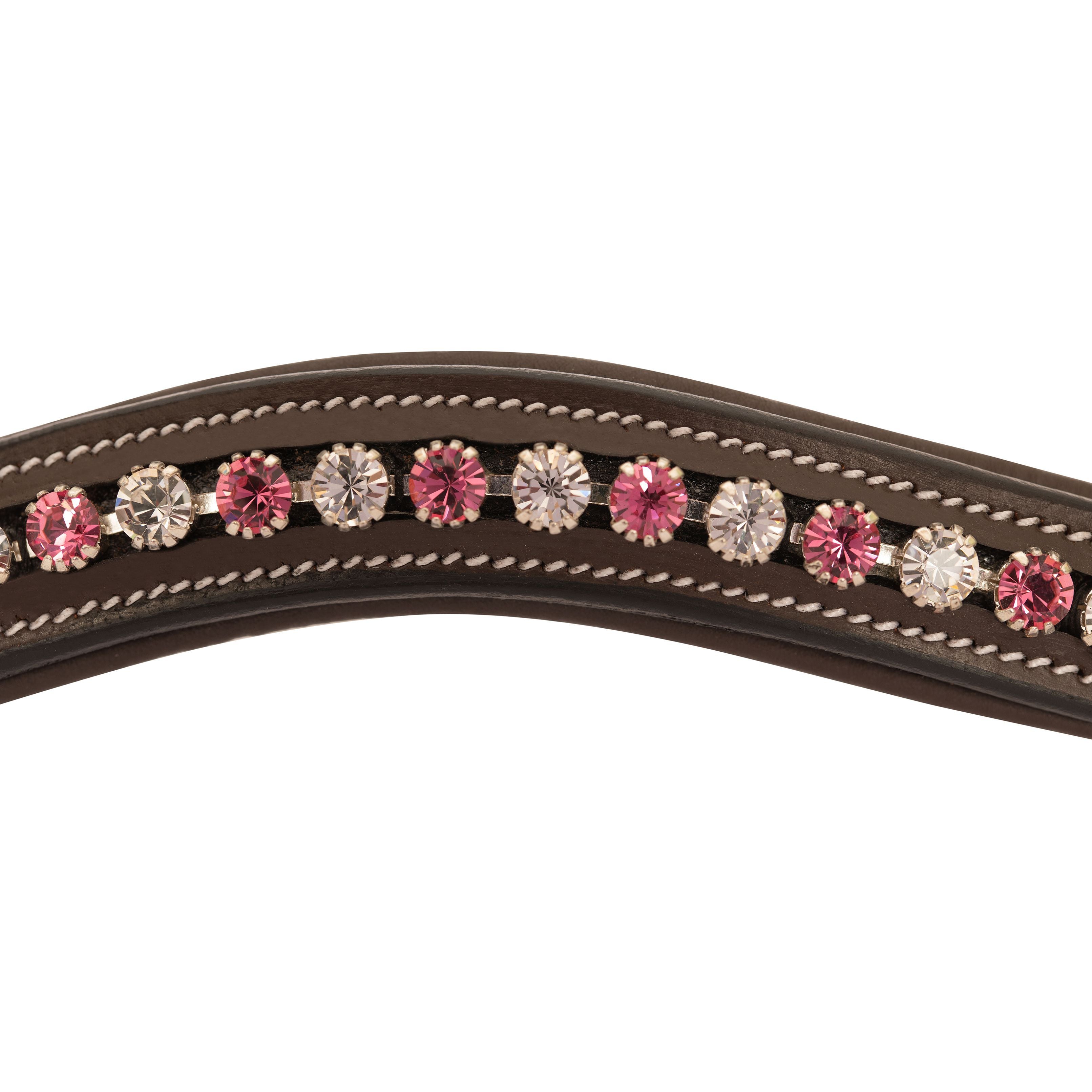 ExionPro Designer White & Pink linked Crystal Browband