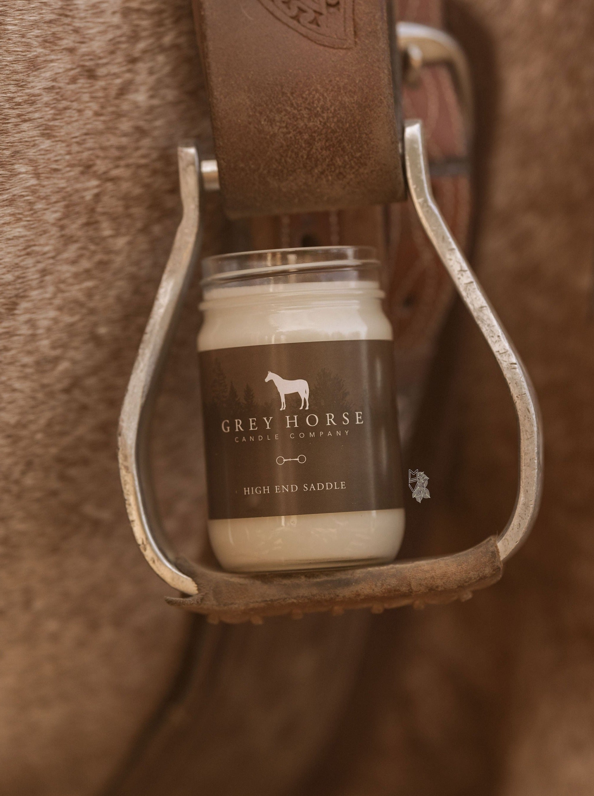 High End Saddle Candle