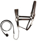 ExionPro Duo-Tone Leather Halter - Havana