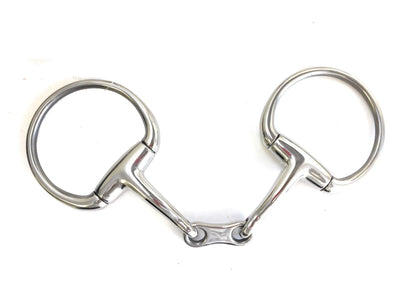 AJ Tack French Link Curved Eggbutt Snaffle Bit