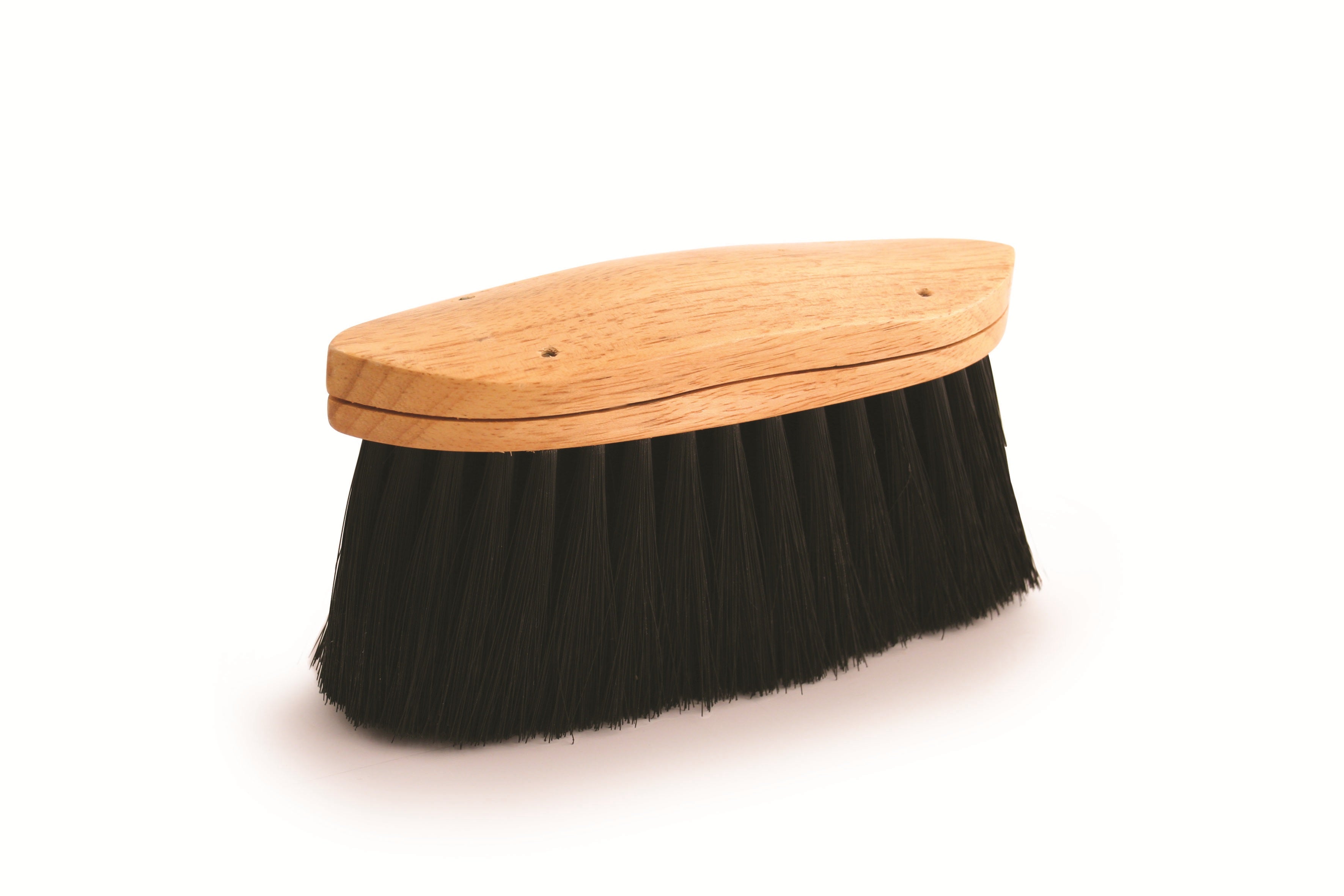 Soft Black Poly, Long Trim Curved-Back Body Brush