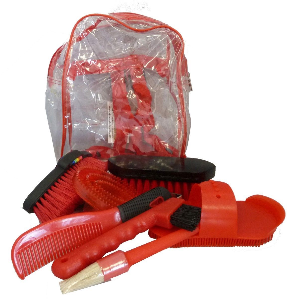 AJ Tack 8 Piece Kids Horse Grooming Kit