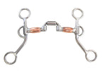 AJ Tack Argentine Hinged Port Correction Bit with Copper Rollers