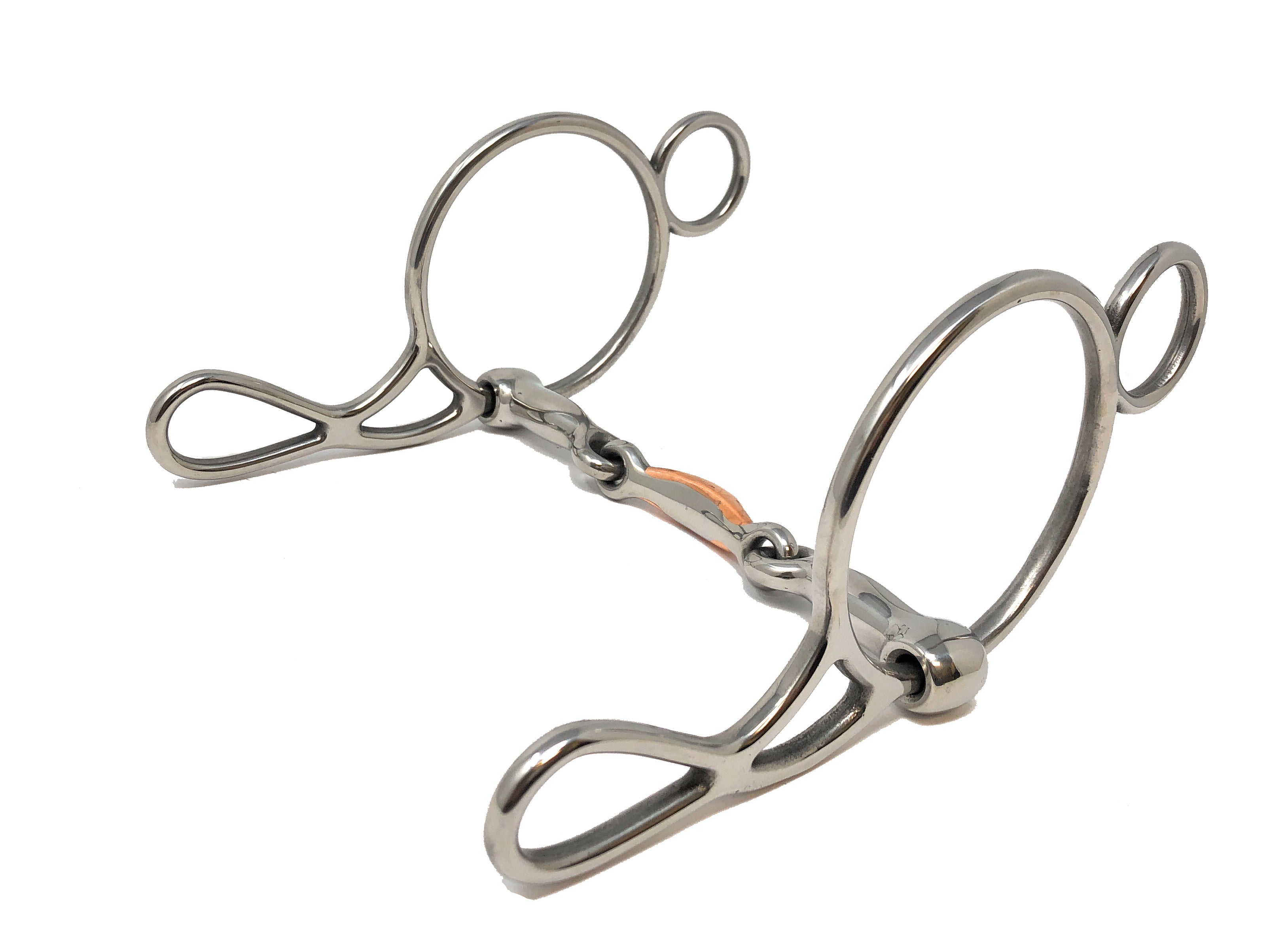 AJ Tack Stainless Steel Moon Dogbone Wonder Gag Bit
