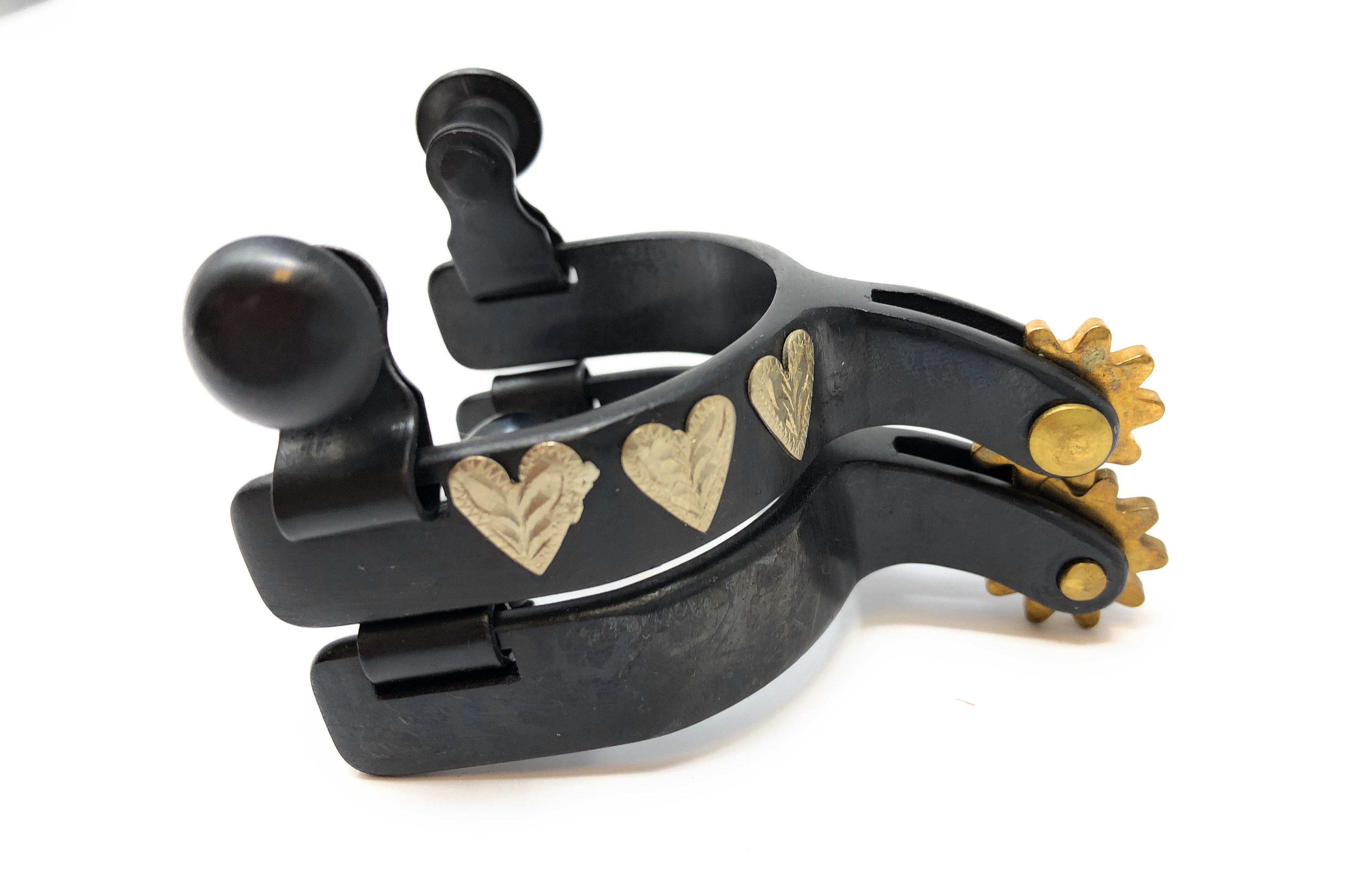 AJ Tack Baby Three Hearts Spurs & Spur Straps