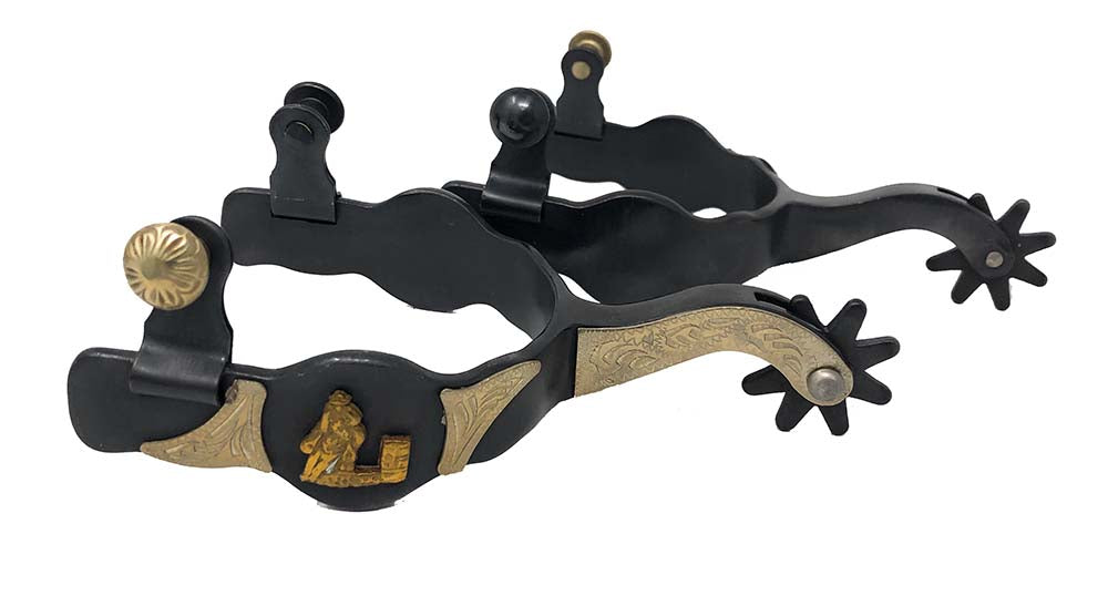 AJ Tack Men's Barrel Racer Spurs