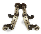AJ Tack Baby Antique Brown Star Spurs