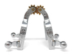 AJ Tack Youth Chrome Steel Engraved Spurs