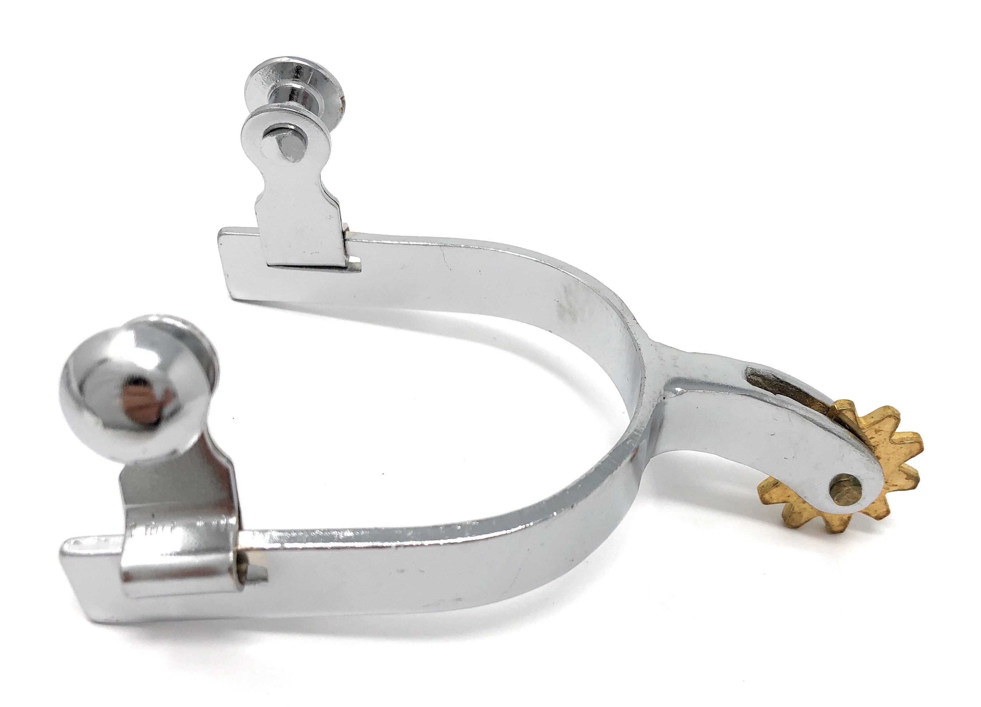 AJ Tack Youth Chrome Steel Engraved Spurs