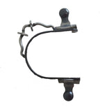 AJ Tack Ladies Antique Brown Flower Engraved Bumper Spurs with Rowels