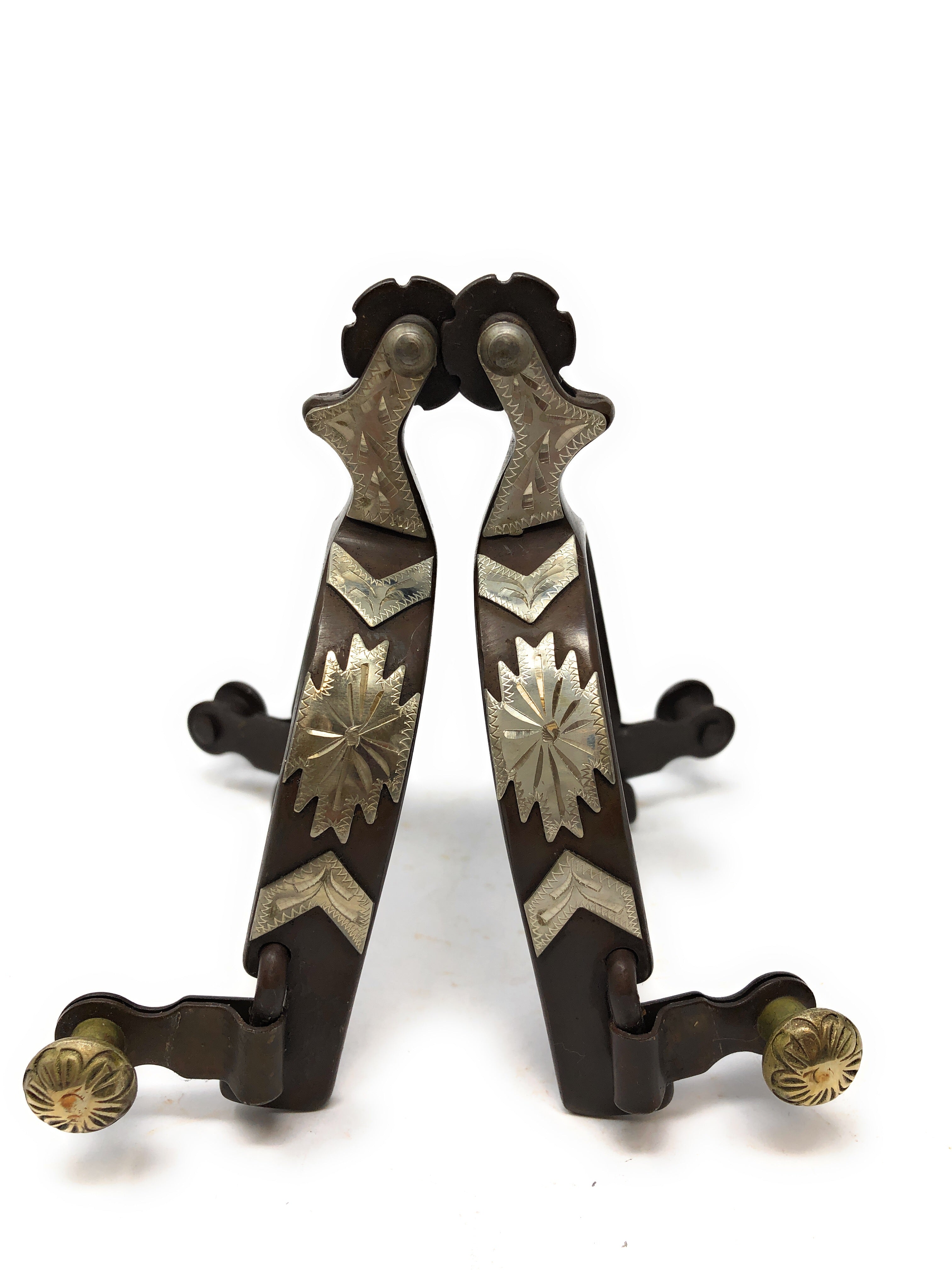 AJ Tack Ladies Antique Brown Southwest Spurs