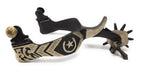 AJ Tack Men's Horse Shoe and Star Spurs