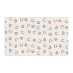 Fall leaves and horseshoes Autumn-Inspired Tea Towels, Cozy Kitchen Decor, Farmhouse Style, Gift for Homeowners, Ideal for Fall Cooking