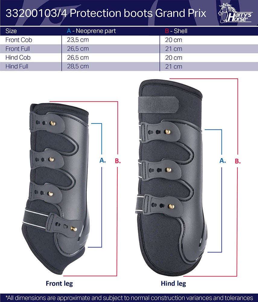 Harry's Horse Grand Prix Protection Boots Cob