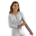 Cool and Comfortable White Sun Shirt with Glitter Bars