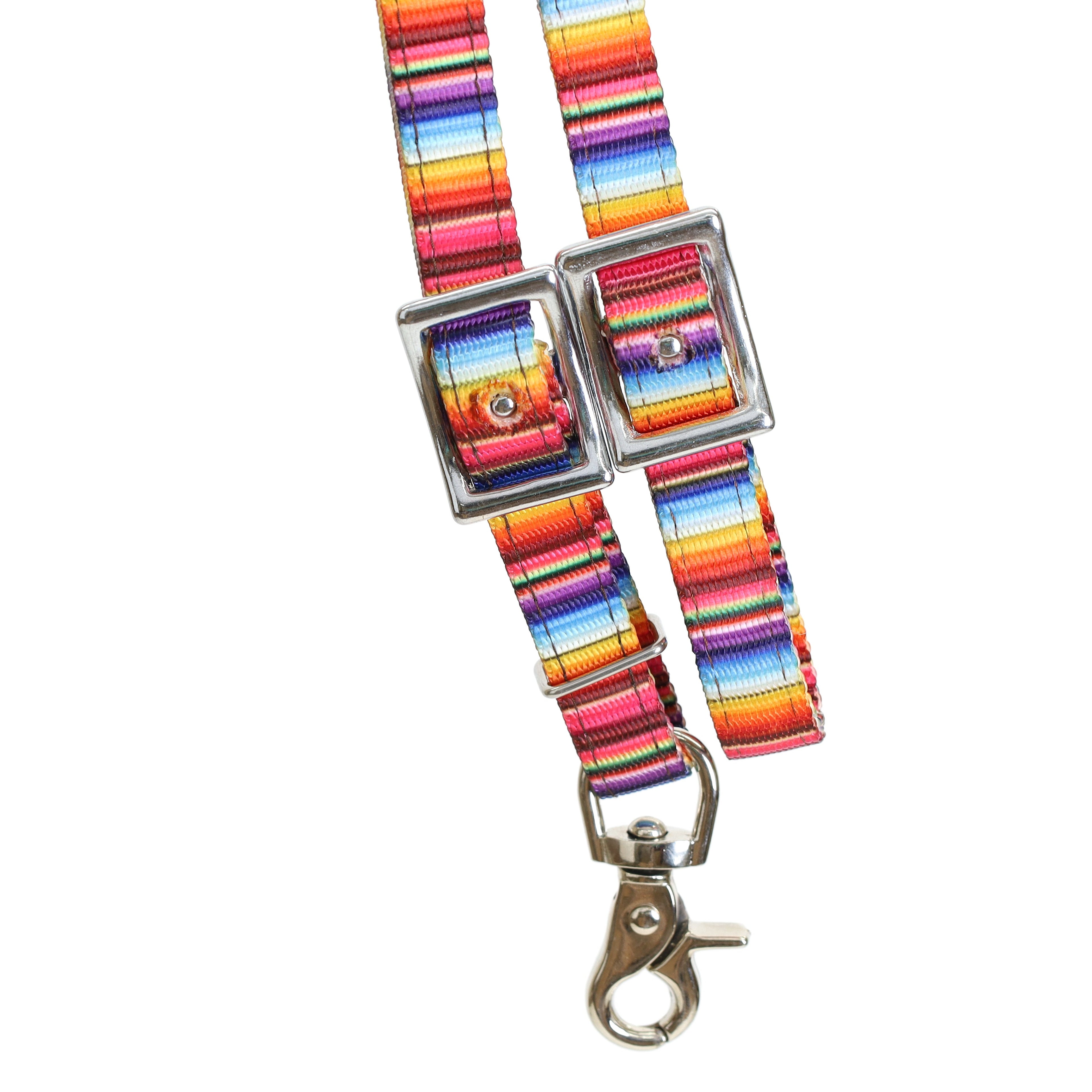 Rolled Nylon Contest Reins- Serape