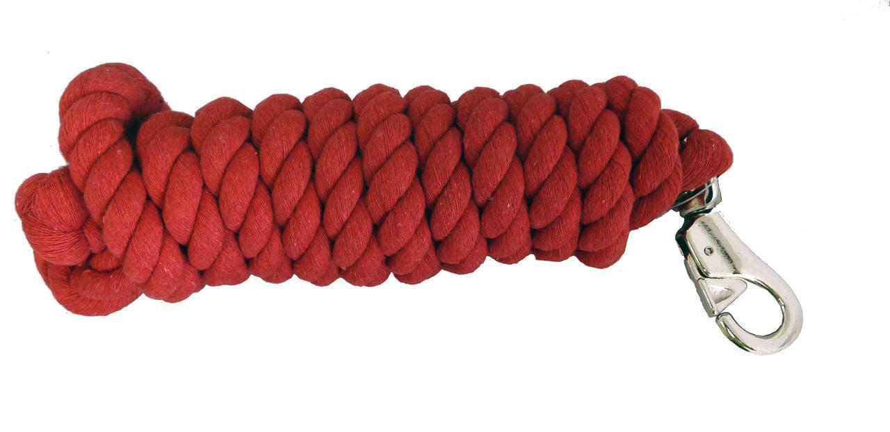 AJ Tack 10 Foot Cotton Lead Rope with Bull Snap
