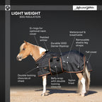 Kensington Mini 80G Light Weight Horse Winter Turnout Blanket - Waterproof & Breathable