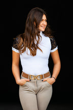 Short Sleeve Lace shirt White/Black