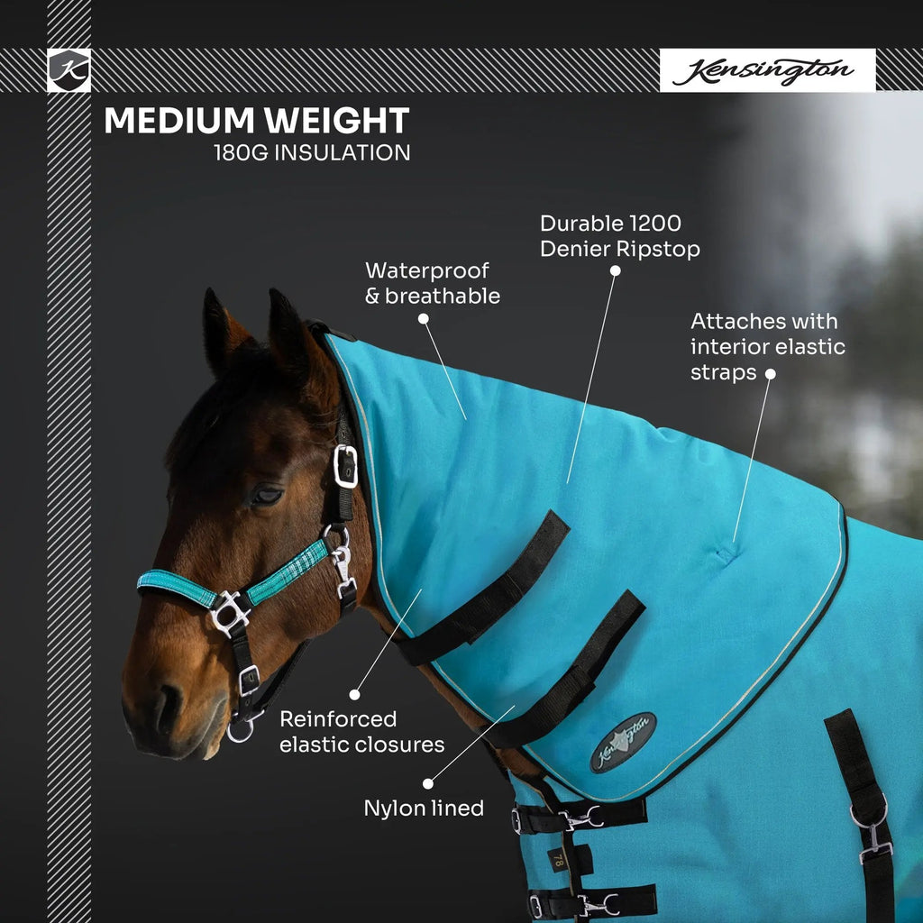 1200D Horse 180G Medium Weight Winter Neck Warmer - Waterproof & Breathable