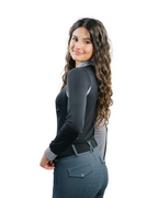 Cool and Comfortable Black Sun Shirt with Glitter Bars