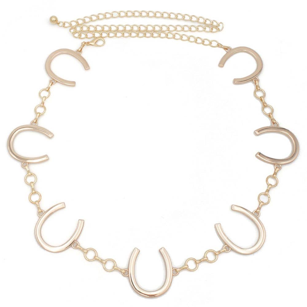 Horseshoe Charm Chain Belt