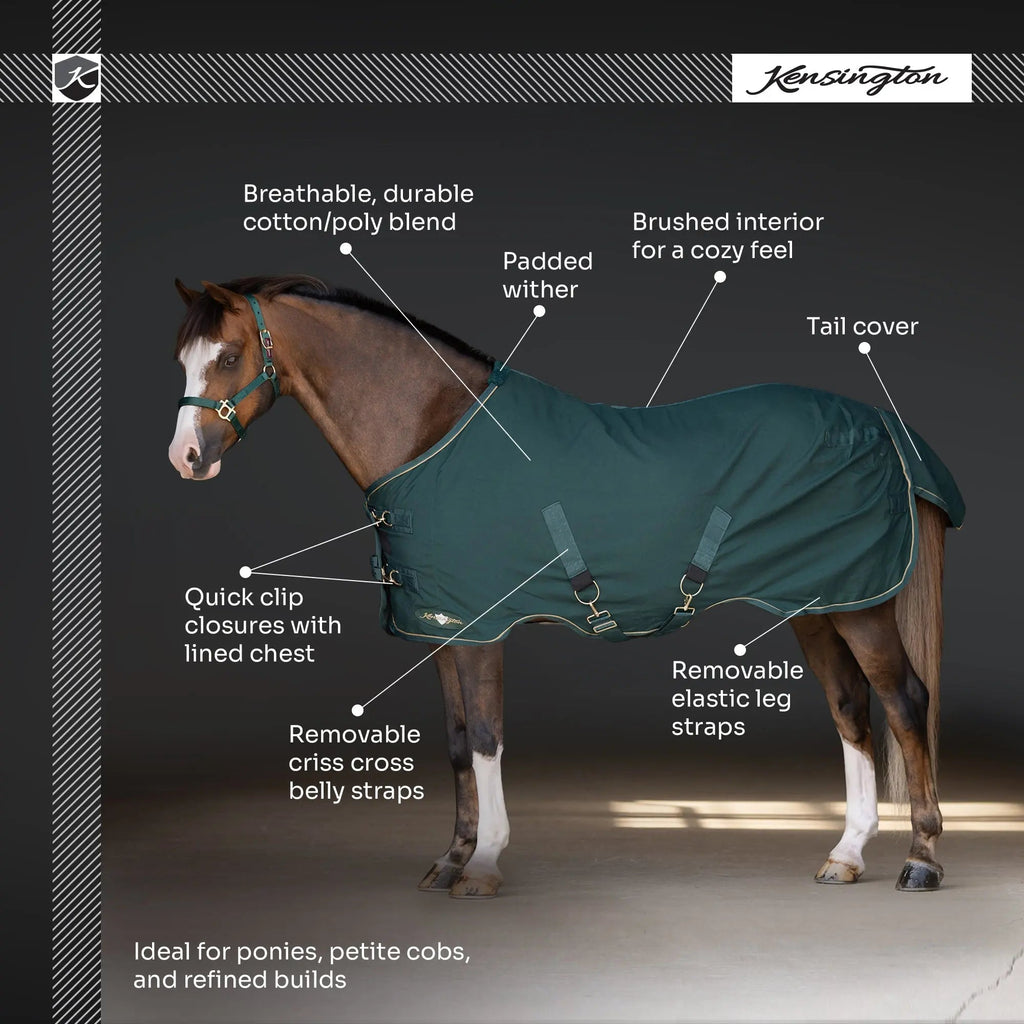 Kensington Pony Poly Cotton Day Sheet - Breathable Stable Sheet