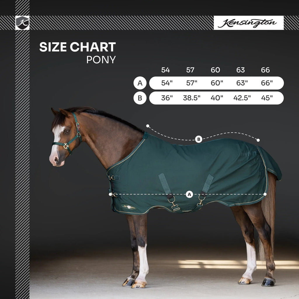 Kensington Pony Poly Cotton Day Sheet - Breathable Stable Sheet