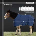 Kensington Draft Horse Lightweight 80g Winter Turnout Blanket - Waterproof & Breathable
