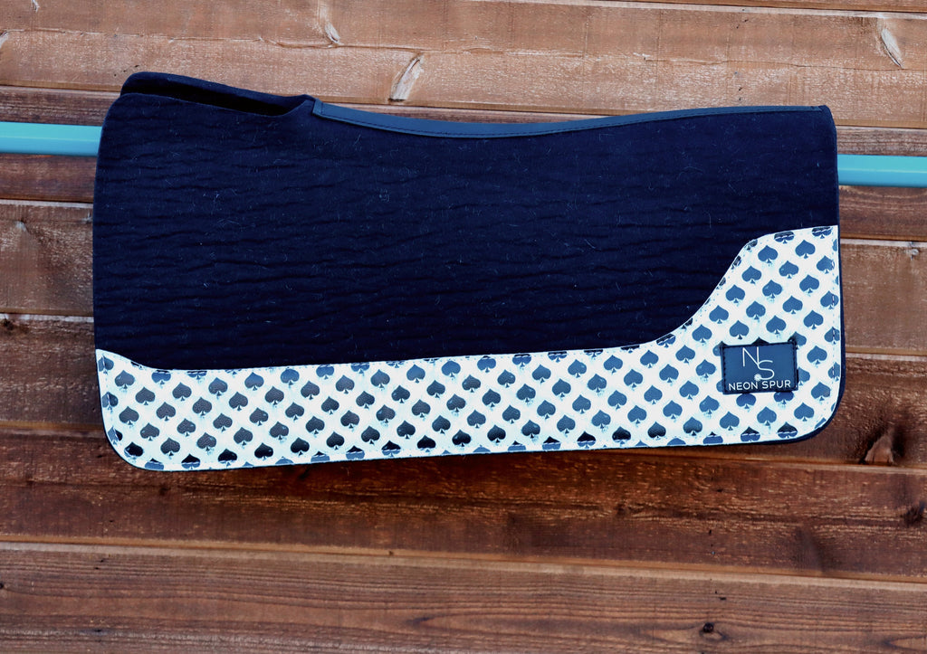 Smokin Spades Premium Wool Saddle Pad