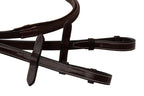 Huntley Equestrian Fancy Stitched Rubber Reins, 5/8" Inch Width