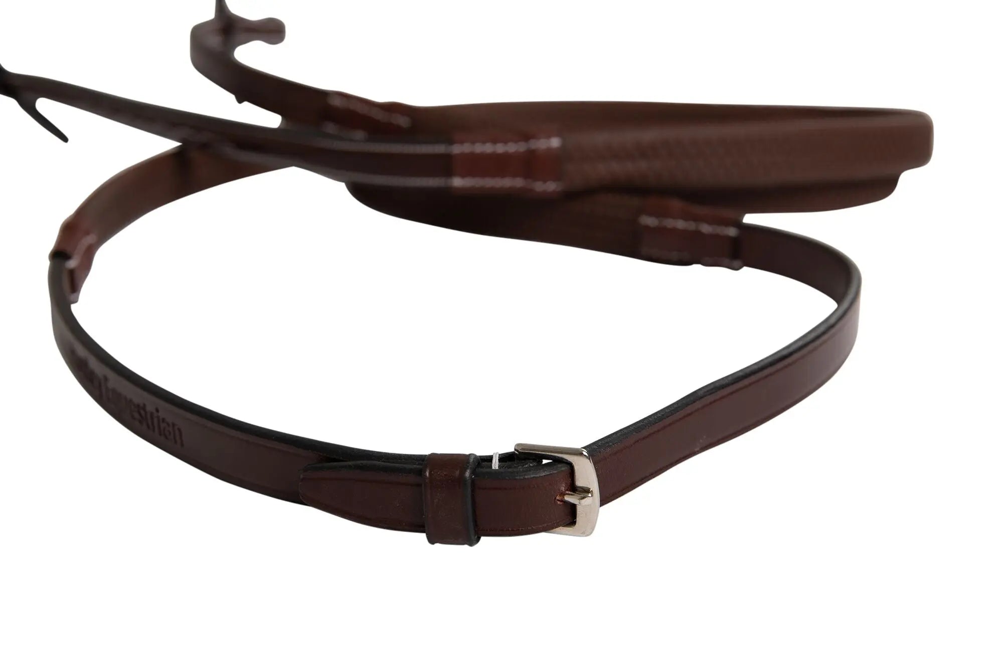 Huntley Equestrian Fancy Stitched Rubber Reins, 5/8" Inch Width