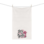 Girls' Western Theme Tea Towels, Let's Go Girls Cowgirl Kitchen Decor, Rustic Home Accents, Gift for Women, Farmhouse Style, Party Essentials