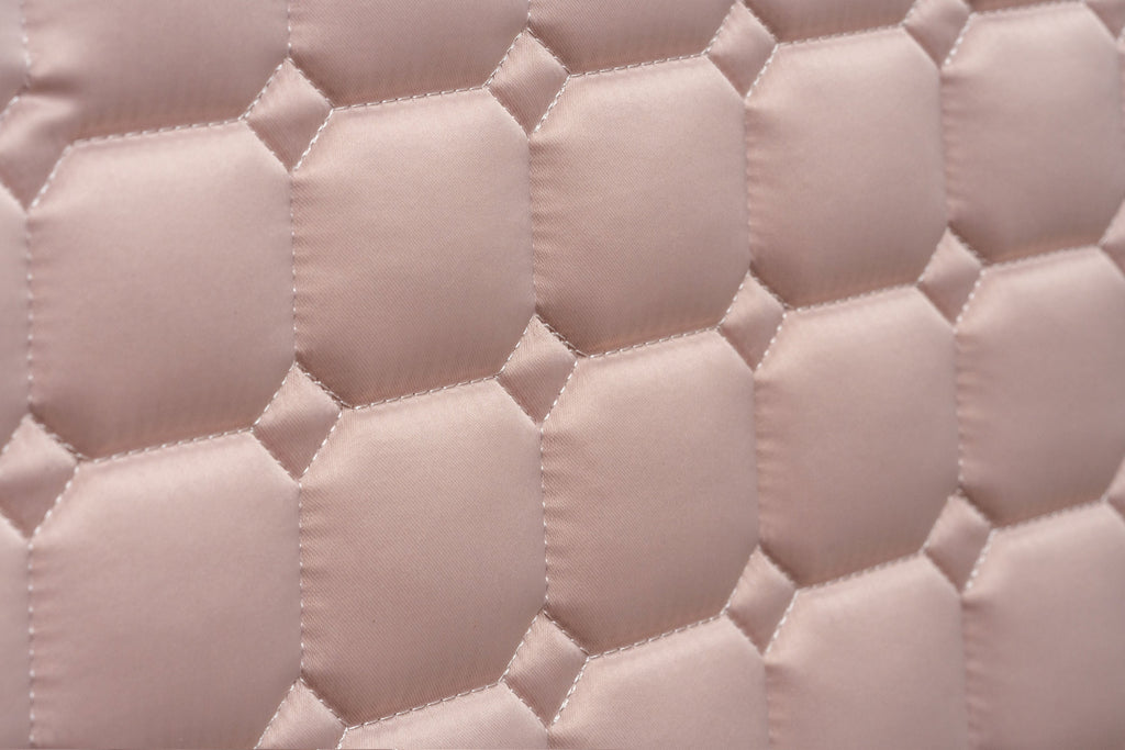 Satin Classic Dressage Saddle Pad - Champagne Cristal