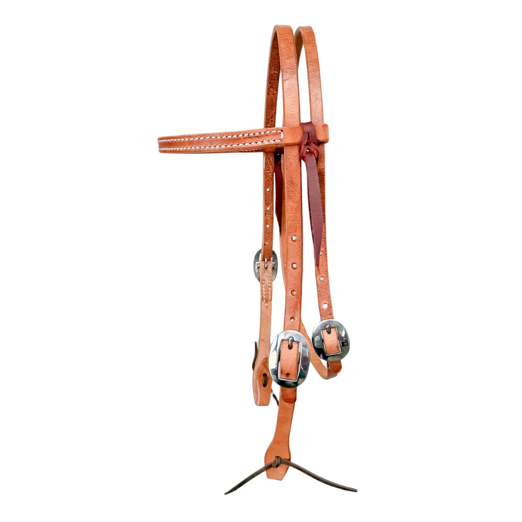 AJ Tack Harness Leather Browband Headstall