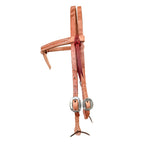AJ Tack Harness Leather Knotted Browband Headstall