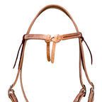 AJ Tack Harness Leather Knotted Browband Headstall
