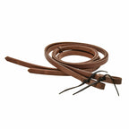 AJ Tack Oiled Harness Leather Split Reins - 3/4in x 8ft