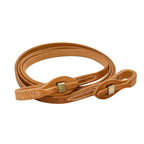 AJ Tack Harness Leather Stainless Steel Quick Change Roper Reins - 5/8in x 8ft