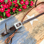 AJ Tack Day Workers Series Single Rolled Ear Headstall